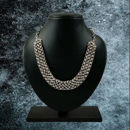 Krishnacrafts necklace with white stones