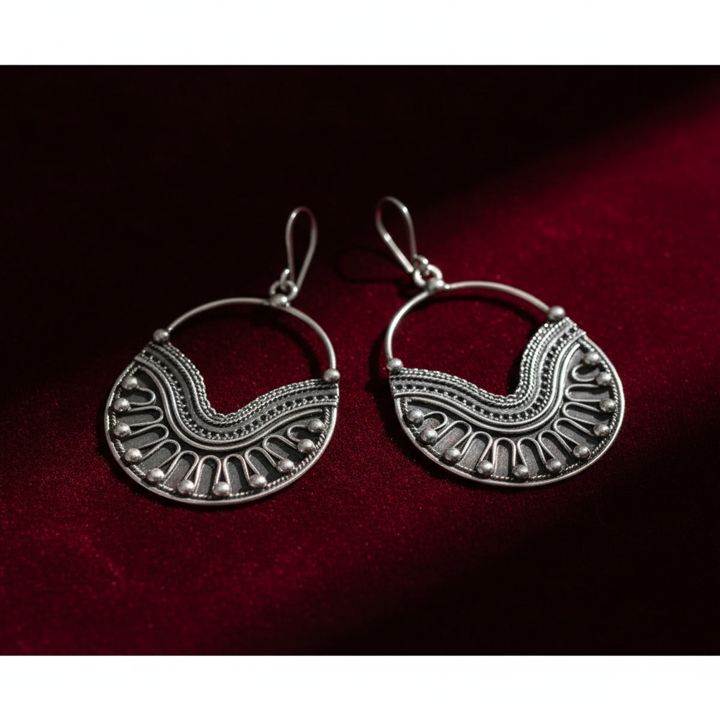 Krishnacrafts Chandrika oxidized earring