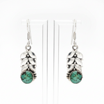 Krishnacrafts Turquoise leafy earring