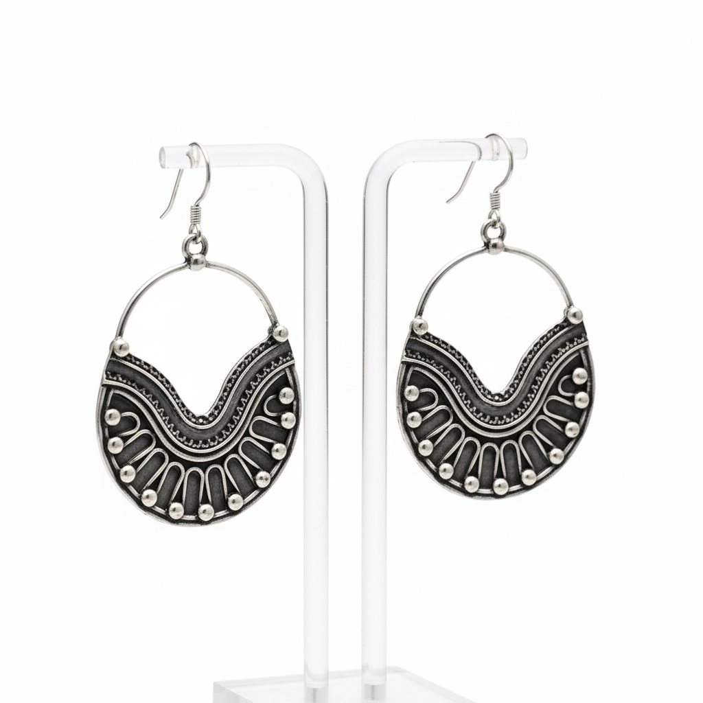 Krishnacrafts Chandrika oxidized earring