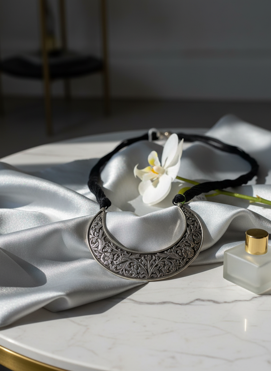 Krishnacraft Chitai Classic Hasli necklace