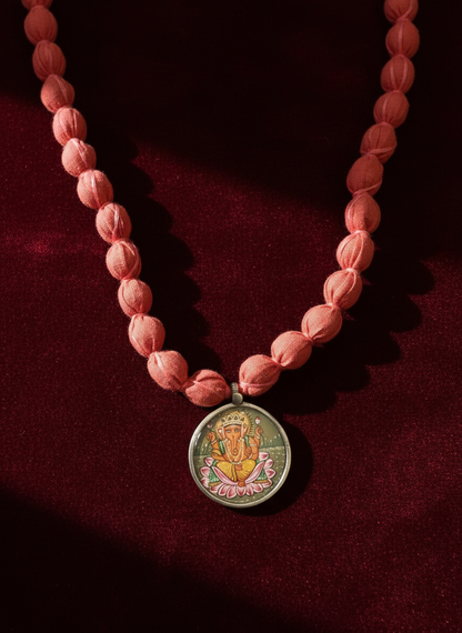 KrishnaCrafts Handcrafted Necklace Mala with Pendant