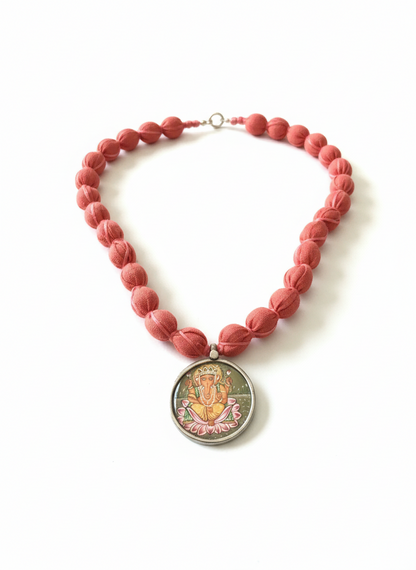 KrishnaCrafts Handcrafted Necklace Mala with Pendant